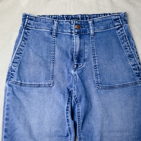 J. Crew Utility Jogger Jean 28 Signature Stretch+ Maison Blue Wash Elastic Waist - Picture 5 of 12